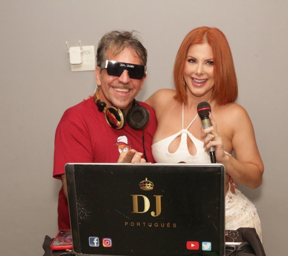 DJ Português e Deborah Albuquerque